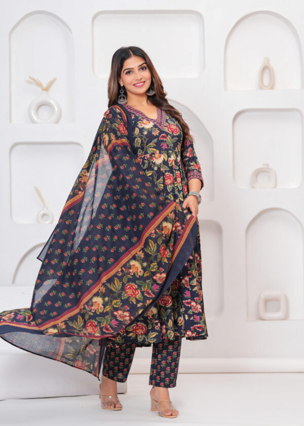 ADAAH BLUE ANARKALI - Image 6